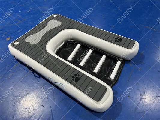 منحدر للكلاب قابل للنفخ منصة حيوانات أليفة قابلة للطي رصيف عائم في الماء مع مادة إيفا غير قابلة للانزلاق