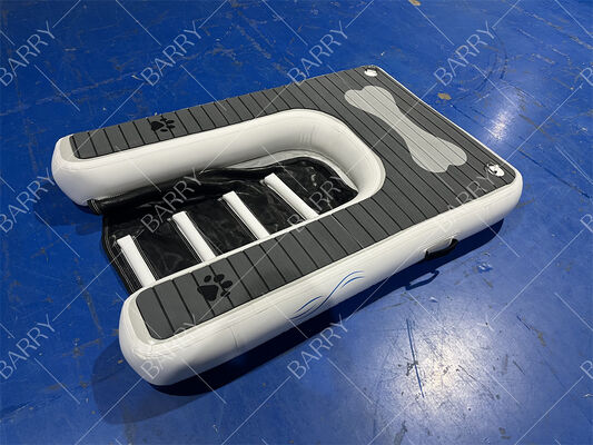 منحدر للكلاب قابل للنفخ منصة حيوانات أليفة قابلة للطي رصيف عائم في الماء مع مادة إيفا غير قابلة للانزلاق