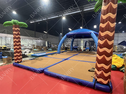منصات عائمة قابلة للنفخ مصممة خصيصًا مع خيمة لمياه المحيطات والباناس العائمة المائية