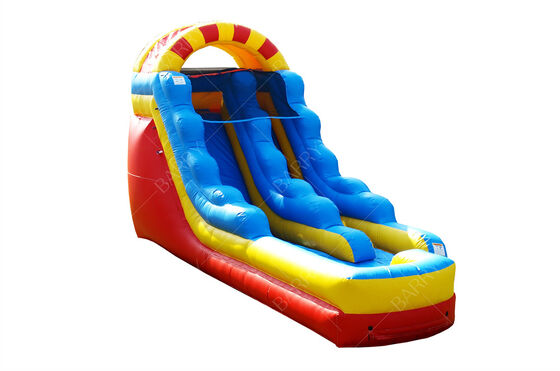 المنزلق المائي التجاري ذو الـ 15 قدماً ذو مسارين مزدوج مع بركة كبيرة