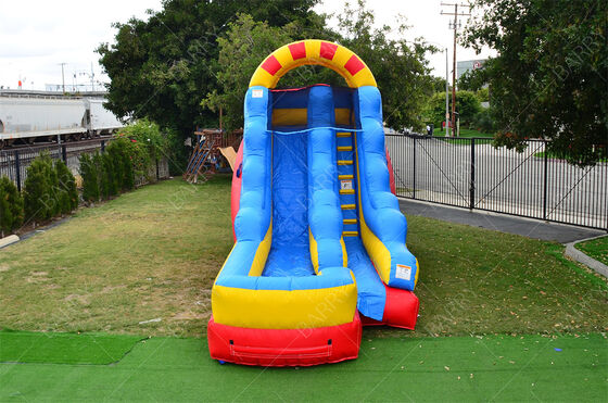 المنزلق المائي التجاري ذو الـ 15 قدماً ذو مسارين مزدوج مع بركة كبيرة