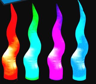 الجنس أنبوب 8 أدى Lighing نفخ عمود تغيير لون للحصول على Diaplay