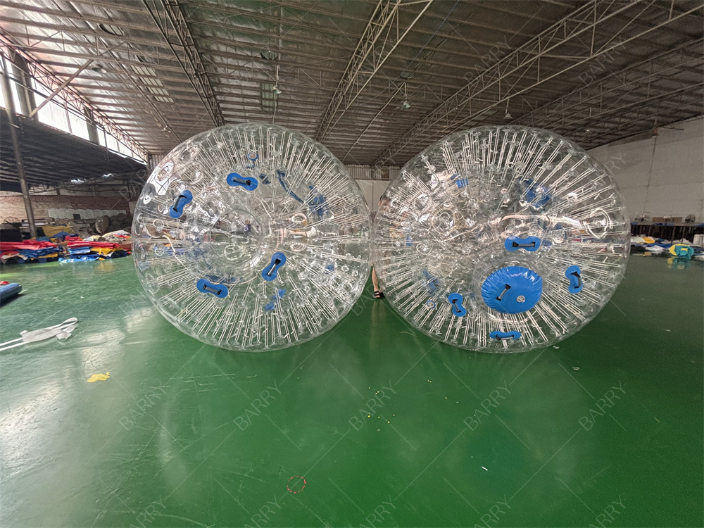 الكرة الدوارة الهامسترية المجنونة القابلة للنفخ من مادة PVC TPU بطول 2.5 متر للأطفال والكبار