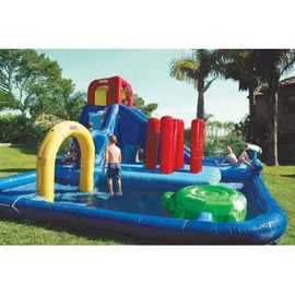 Water Park Equipment منزلق مائي للأطفال مع مسبح صغير ، منتجعات عائلية ، منتزهات مائية ، منزلق مائي قابل للنفخ للأطفال