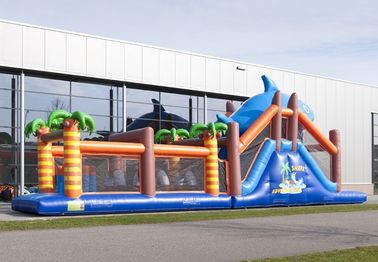 ماء مغامرة تشغيل نفخ Obstcale بالطبع 17.5 * 3.8 * 5M