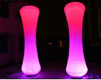 أحمر يقود عرس قابل للنفخ led يشعل أنبوب hourglass لأنيق حزب
