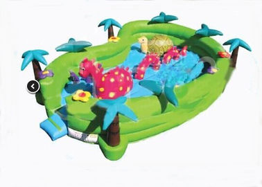 سلامة Jungel Seaworld مغامرة قابل للنفخ طفل ملعب 24ft x 16ft x 6ft