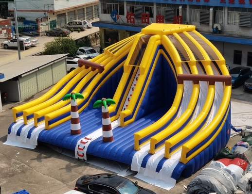 متنزه PVC قابل للنفخ في الهواء الطلق مع قلعة الحارس التجارية الشرائح
