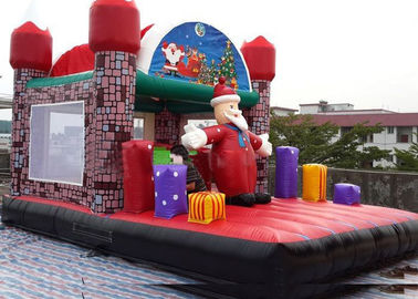 Jungel قابل للنفخ طفل صغير ملعب، Santa Claus House خارجيّ Bouncy Castle
