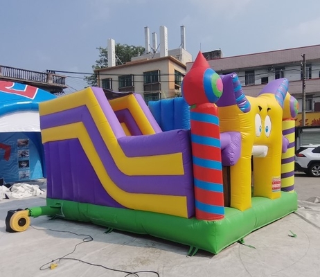 0.55mm PVC في الهواء الطلق نفخ الحارس منزل الشريحة كومبو