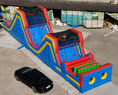 ملون PVC نفخ 5k عقبة بالطبع ترتد البيت للأطفال والكبار