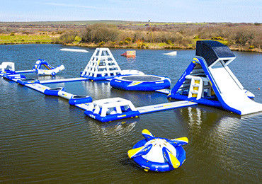 Wake Island قابل للنفخ ماء متنزه Durable أزرق قابل للنفخ ماء متنزه لبحر