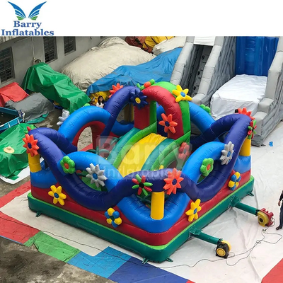 القماش المشمع قابل للنفخ نطاط القلعة الأطفال زهرة الخضار نفخ Funcity ملعب