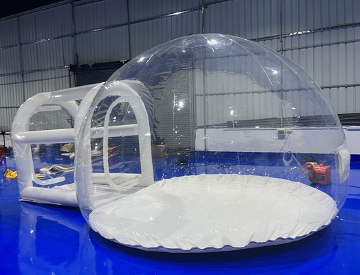 1mm PVC شفافة نفخ فقاعة التخييم خيمة الطباعة الرقمية