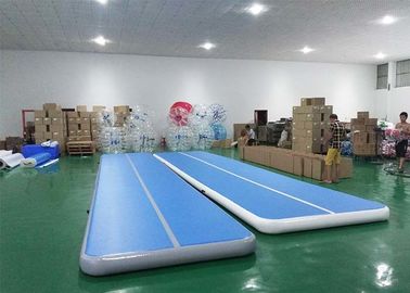 عائمة الماء الأزرق نفخ الألعاب الرياضية الهواء المسار تراجع حصيرة للجمباز
