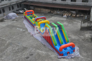 طويلة 3 أجزاء Bouncy القلعة عقبة المعدات بالطبع للبالغين والاطفال