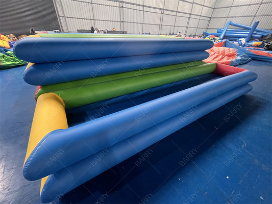 حوض سباحة قابل للنفخ من مادة PVC من باري، 500x130x35 سم مع مجموعة مضخة