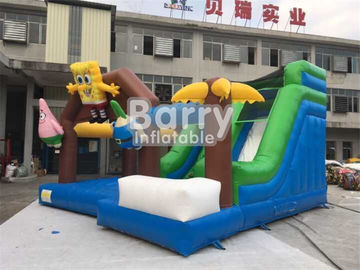 Spongebob قابل للنفخ كومبو وثب منزل لجدي زورق pvc مادة مشمّع وقاية