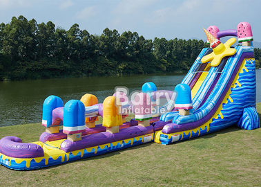 24 FT Ice Pops ، أكبر شريحة مائية قابلة للنفخ لملاعب الأطفال
