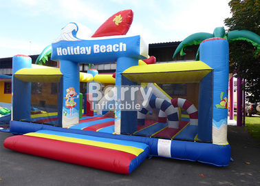 0.55 م PVC معدات ملعب نفخ ملعب / شاطئ عطلة في الهواء الطلق قابل للنفخ Playland
