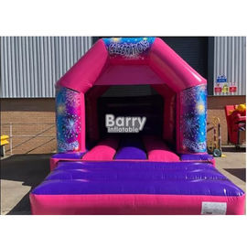 16 * 16 * 9.5 Ft Kids Bouncy Castle ، طارد للنفخ صغير مع 0.55 بولي كلوريد الفينيل تاربولين