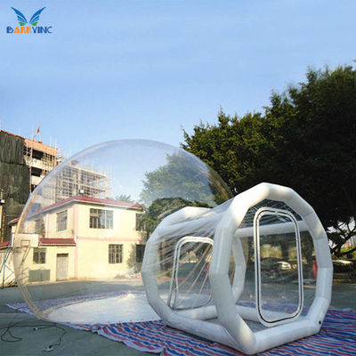 1mm PVC في الهواء الطلق نفق واضح فقاعة التخييم خيمة شكل قبة