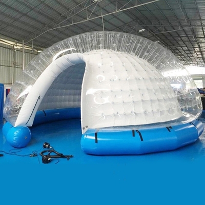 PVC نفخ قبة واضحة فقاعة خيمة لحدث الأسرة التخييم في الهواء الطلق