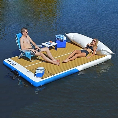 Drop Stitch DWF Air Pontoon قابل للنفخ عائم منصة سطح السفينة
