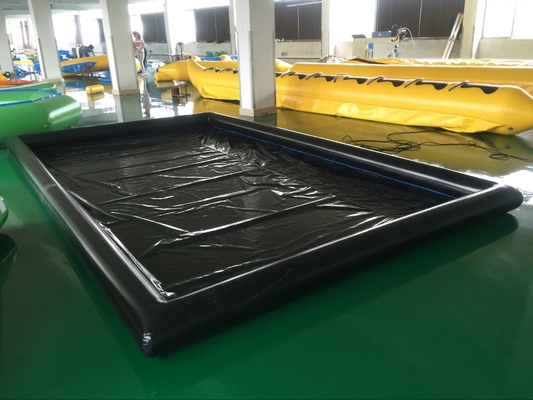 أسود 0.6mm PVC نفخ غسيل السيارات حصيرة مجموعة كاملة الموقف