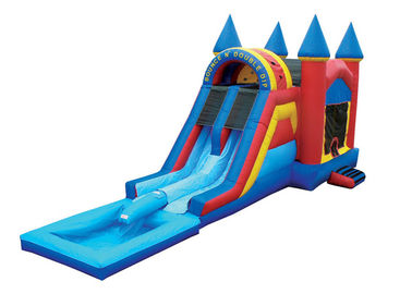 EN71 ضخم الأطفال Bouncy قلاع مزدوج قابل للنفخ ينزلق مع بركة