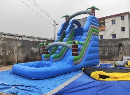 0.55mm PVC نفخ الحارس سحب ما يصل سلم الشريحة لعبة 8x4x6m